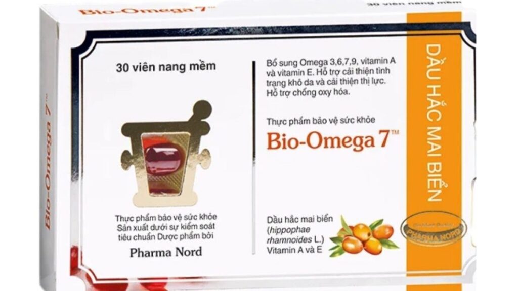 dầu hắc mai biển omega-7 hỗ trợ khô âm đạo